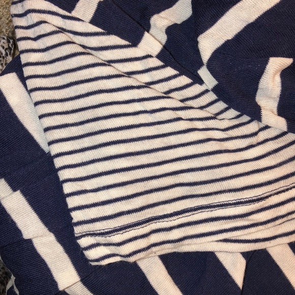 Cupio Navy Blue Striped Blouse - Picture 5 of 6